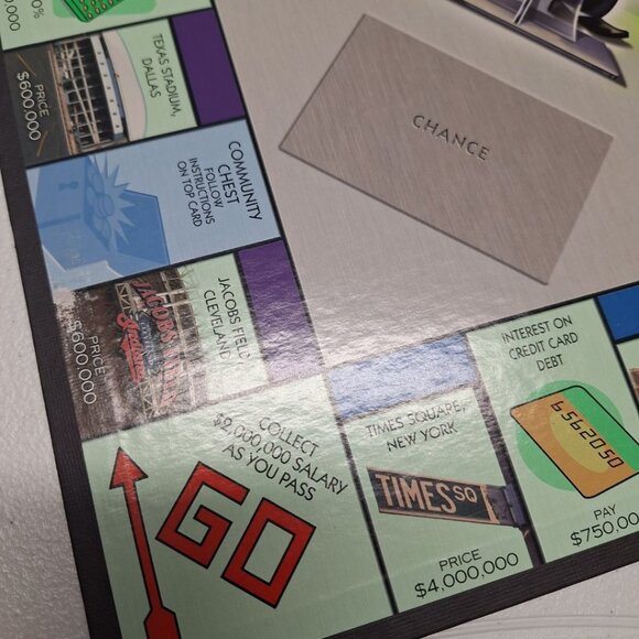 Monopoly Here Now Board Only Game Replacement Piece Folding 2006 Crafting - Picture 4 of 7